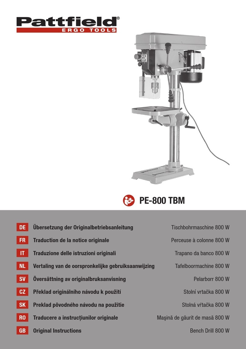 Pattfield Ergo Tools PE-800 TBM Original instructions