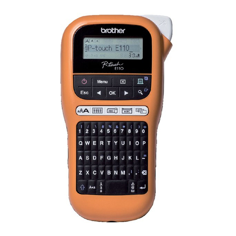 Brother P-touch E110VP user guide