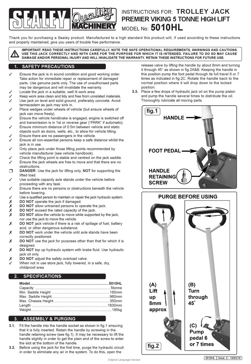 Sealey 5010HL User manual
