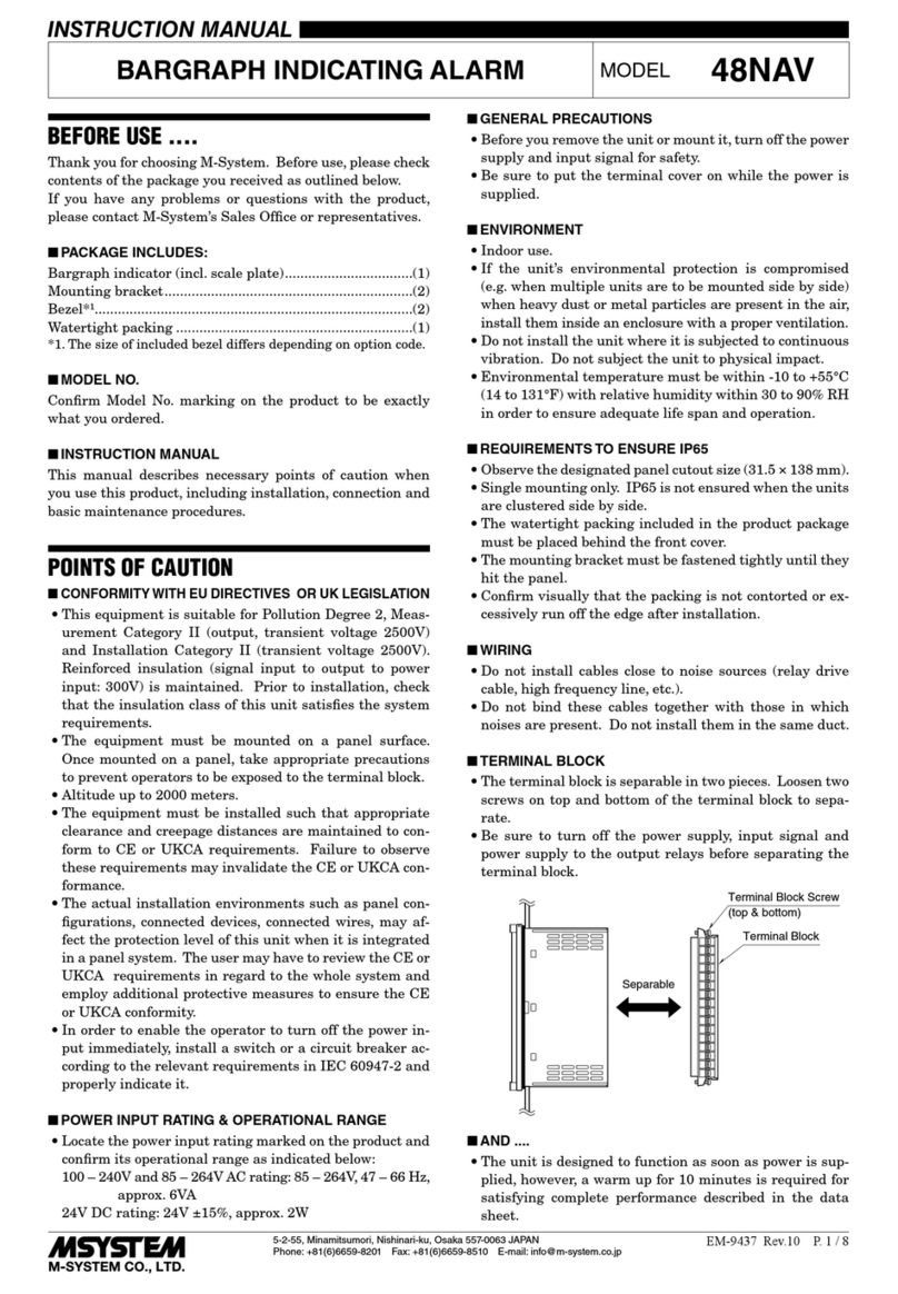 M-system 48NAV User manual