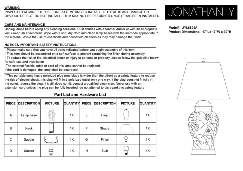 JONATHAN Y JYL6604A User manual
