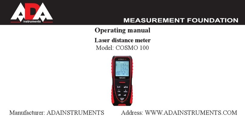 ADA INSTRUMENTS Cosmo 100 User manual