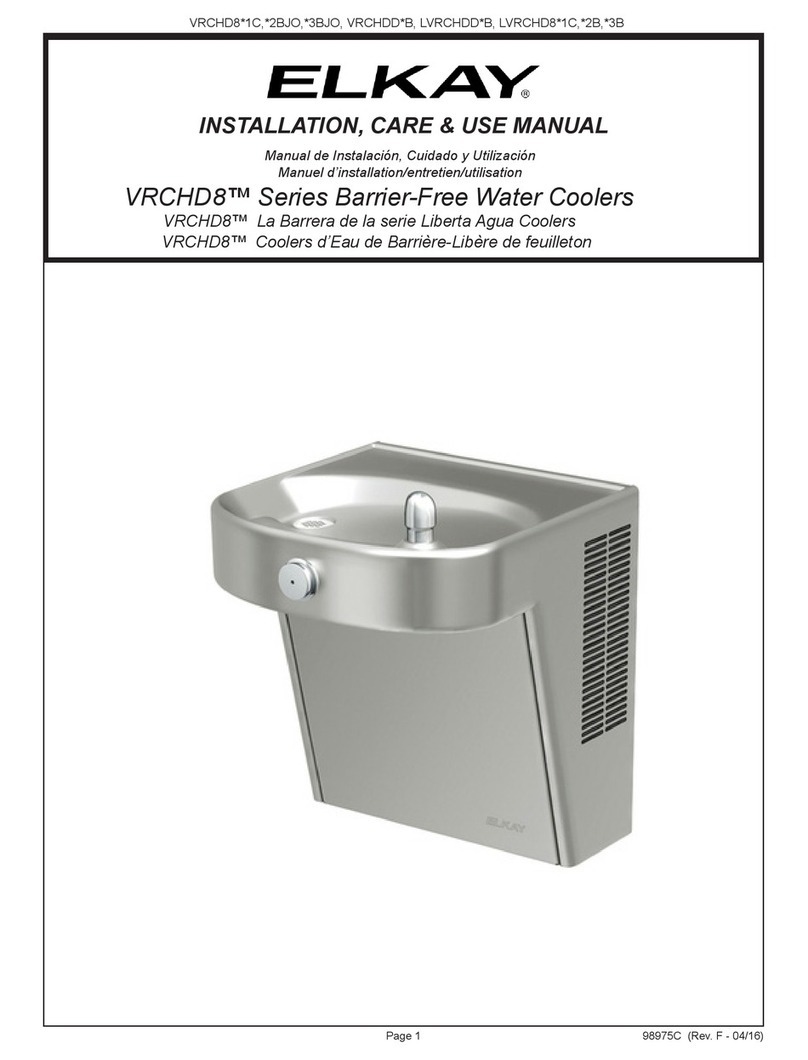 Elkay VRCHD8 1C Series Installation manual