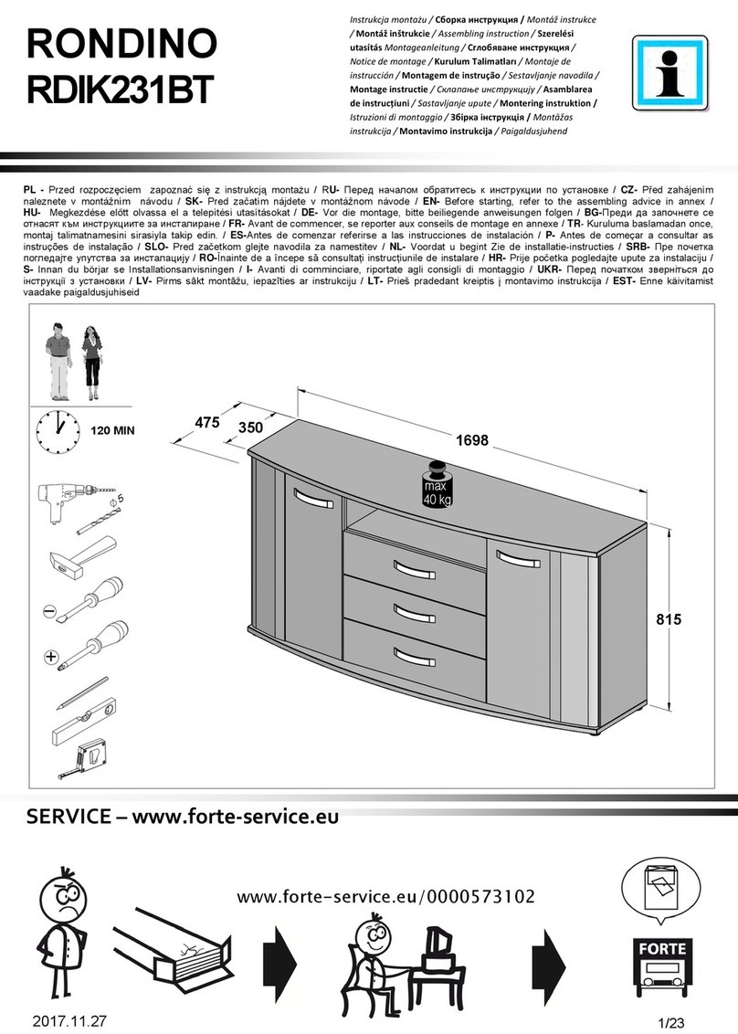 Forte Rondino RDIK231BT User manual