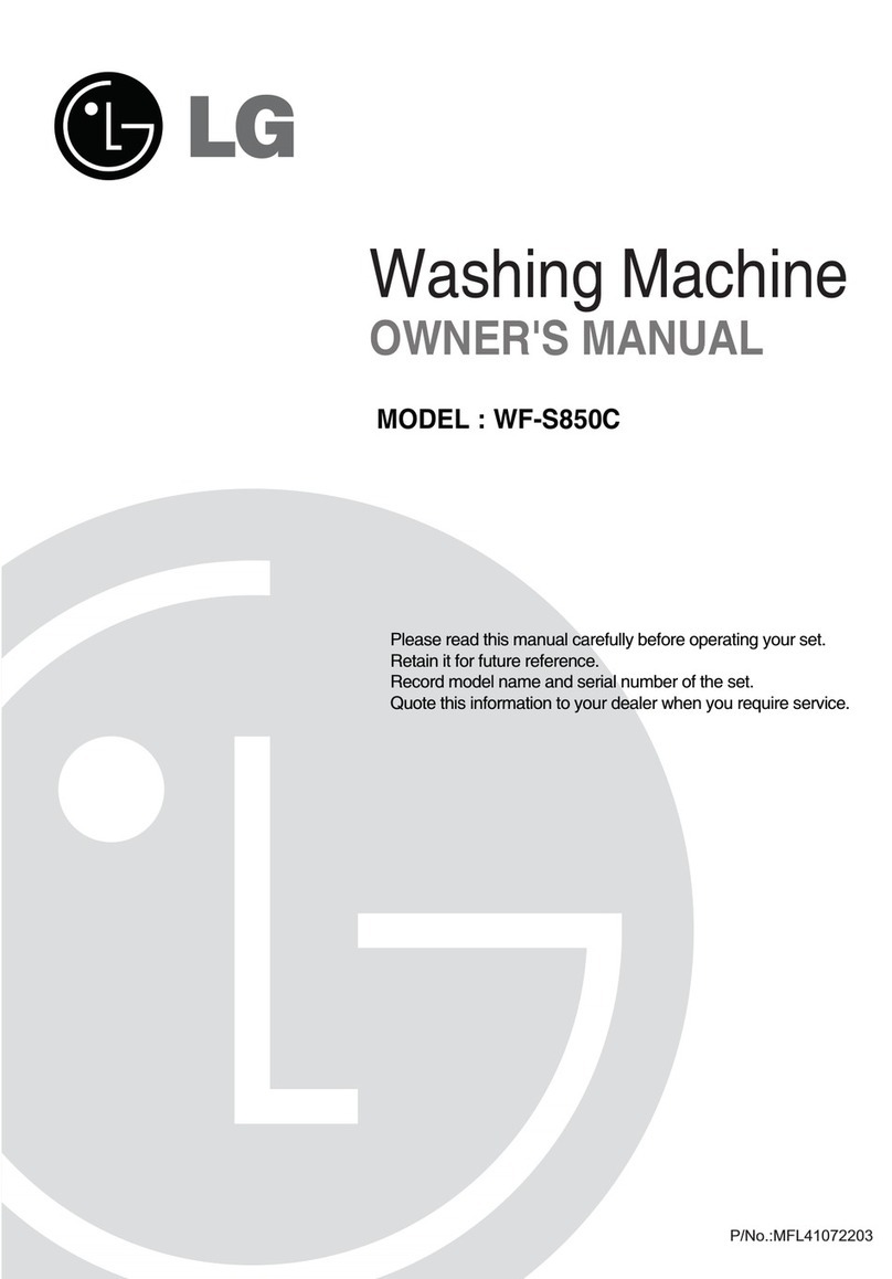 LG WF-S850C owner's manual