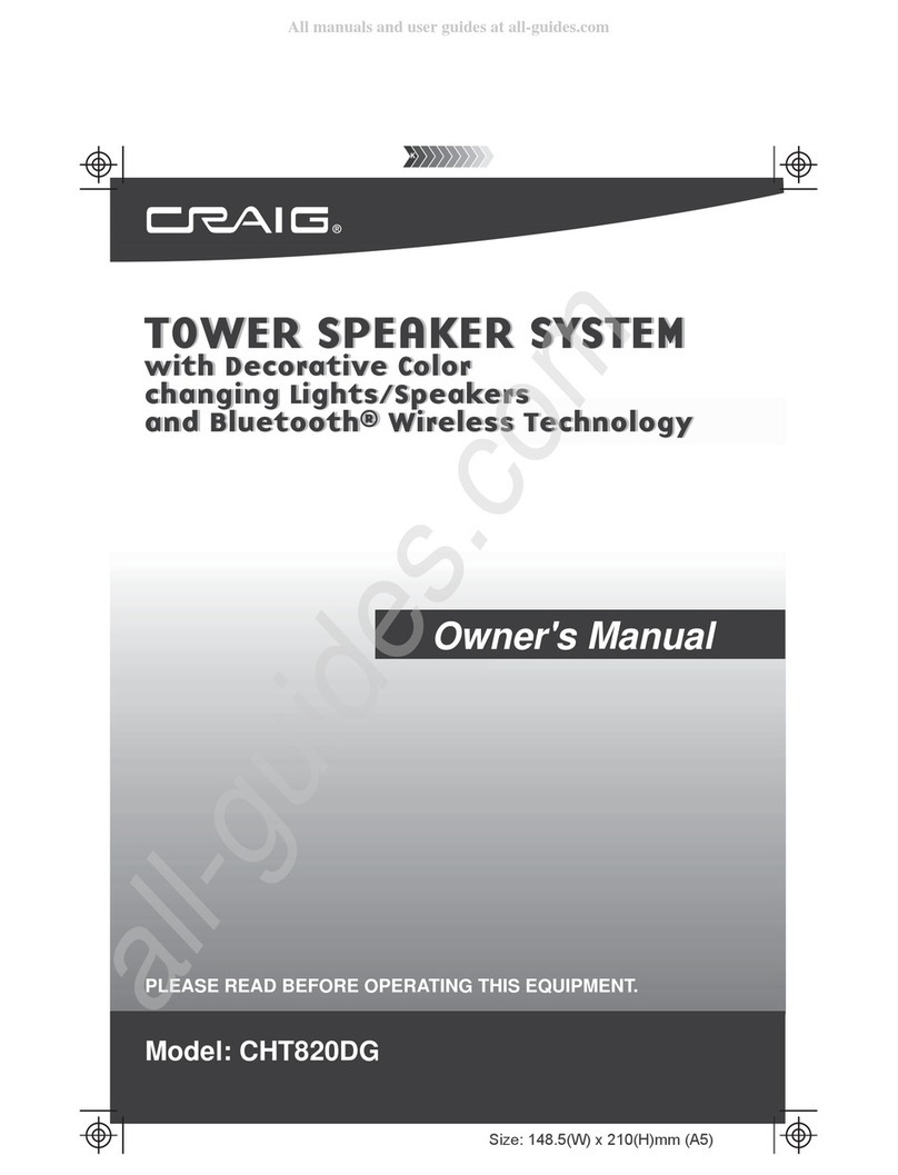 Craig CHT820DG User manual
