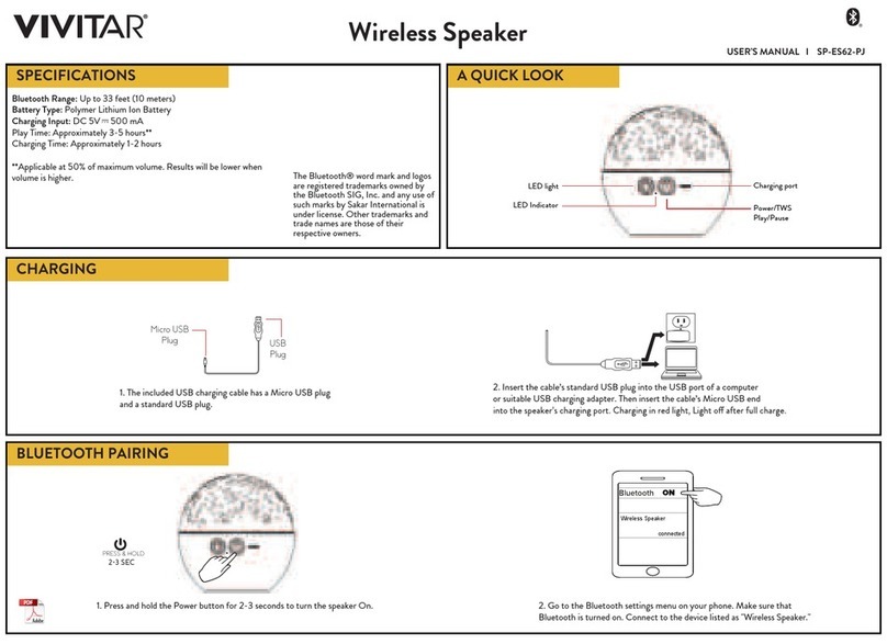 Vivitar SP-ES62-PJ user manual