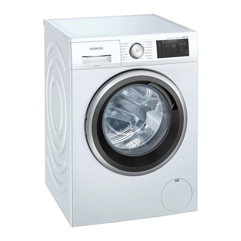 Siemens IQ500 WM14UQ92GB User manual and installation instructions