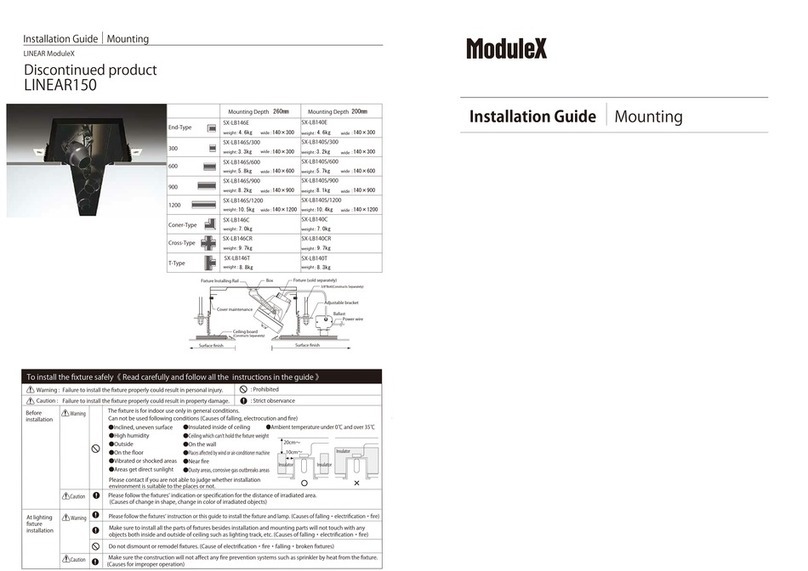 Modulex LINEAR150 installation guide