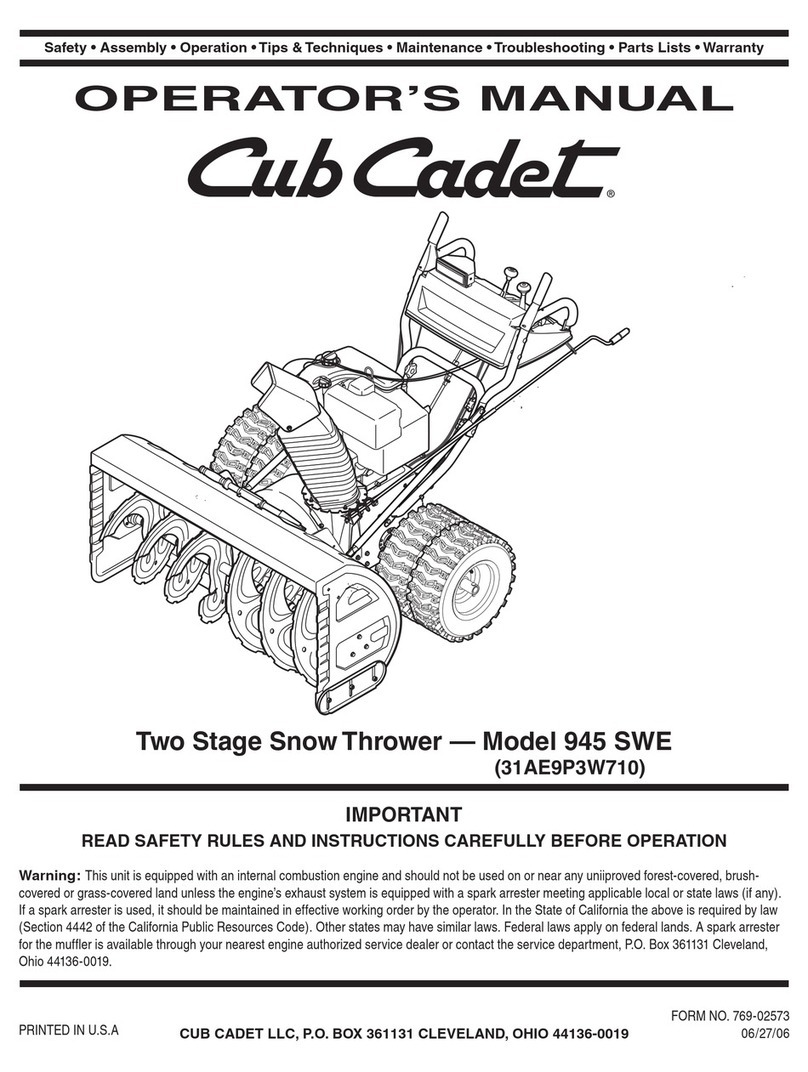 Cub Cadet 31AE9P3W710 User manual