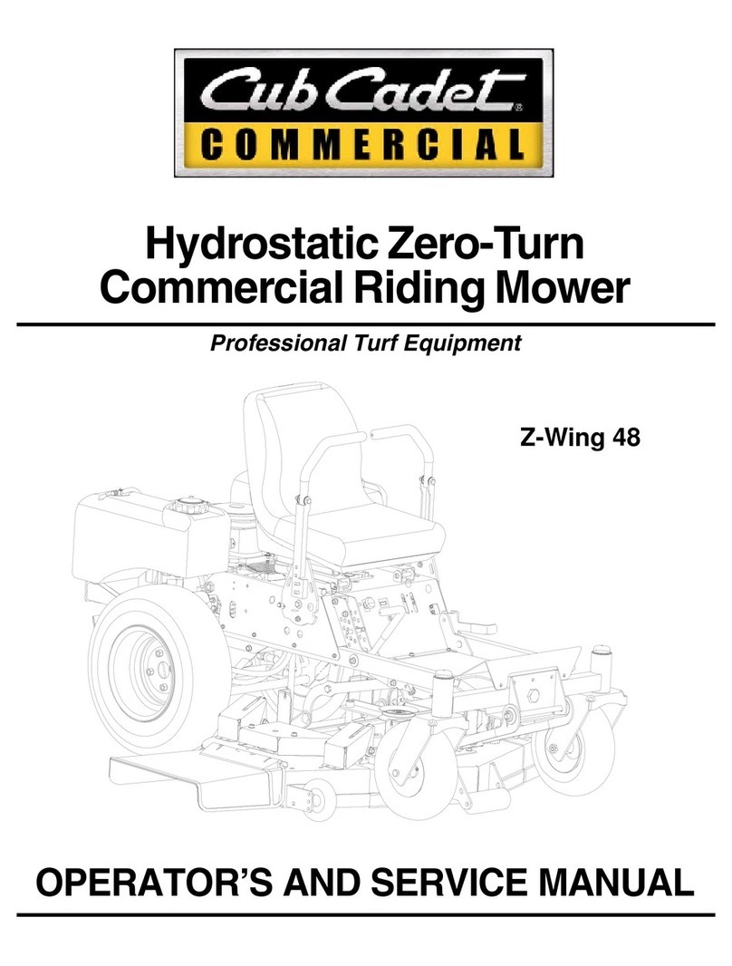 Cub Cadet Commercial Z-Wing 48 Operating manual