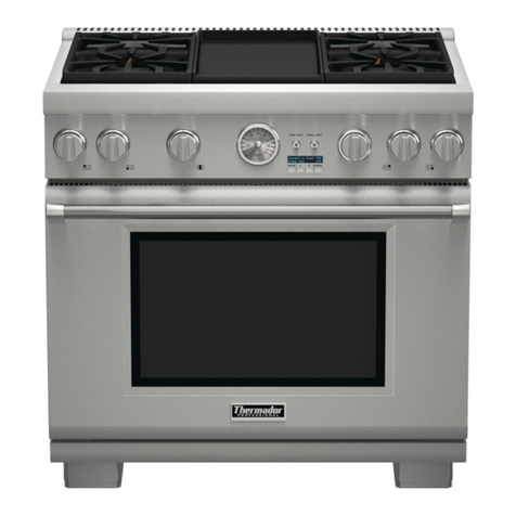 Thermador PROFESSIONAL PRO GRAND PR 486NLG Series User manual