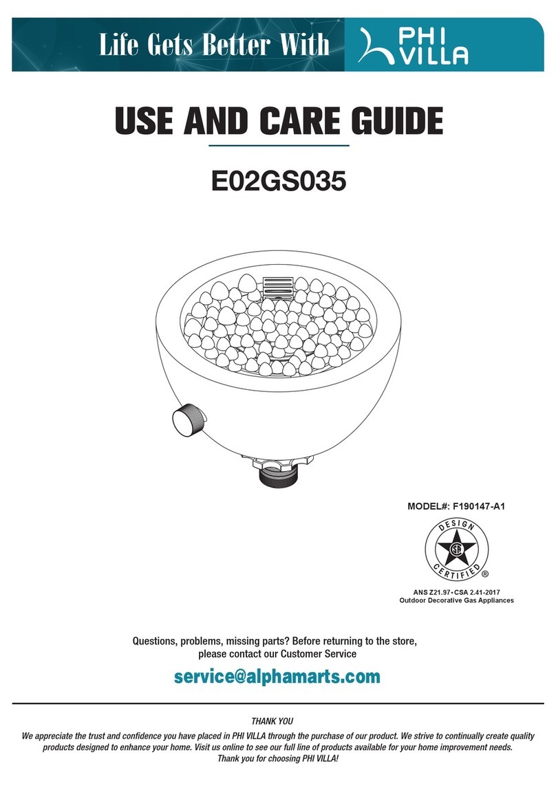 PHI VILLA F190147-A1 User manual