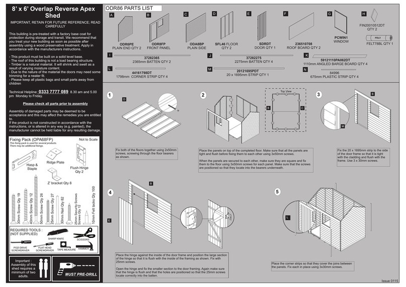 Forest garden ODR86 User manual Forest garden ODR86 User manual