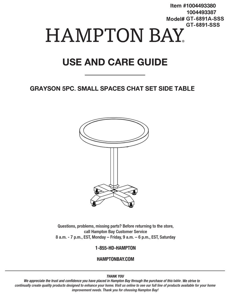 HAMPTON BAY GT-6891A-SSS User manual HAMPTON BAY GT-6891A-SSS User manual