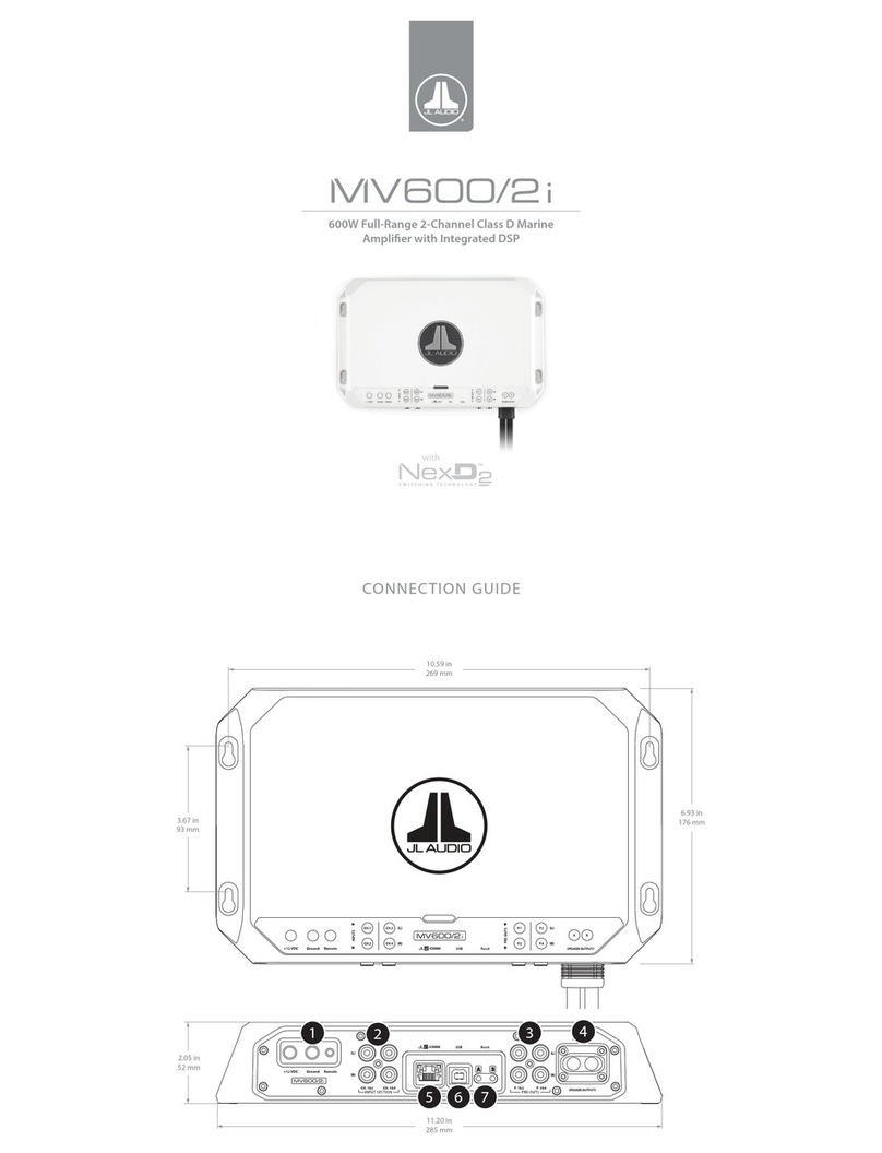 JL Audio MV600/2i Connection guide