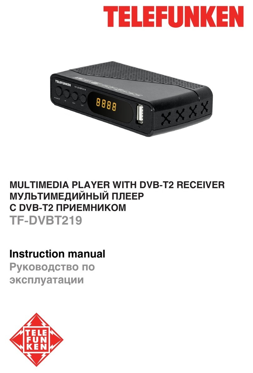 Telefunken TF-DVBT219 instruction manual