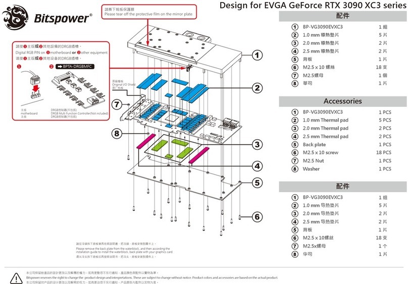 Bitspower BP-VG3090EVXC3 User manual Bitspower BP-VG3090EVXC3 User manual