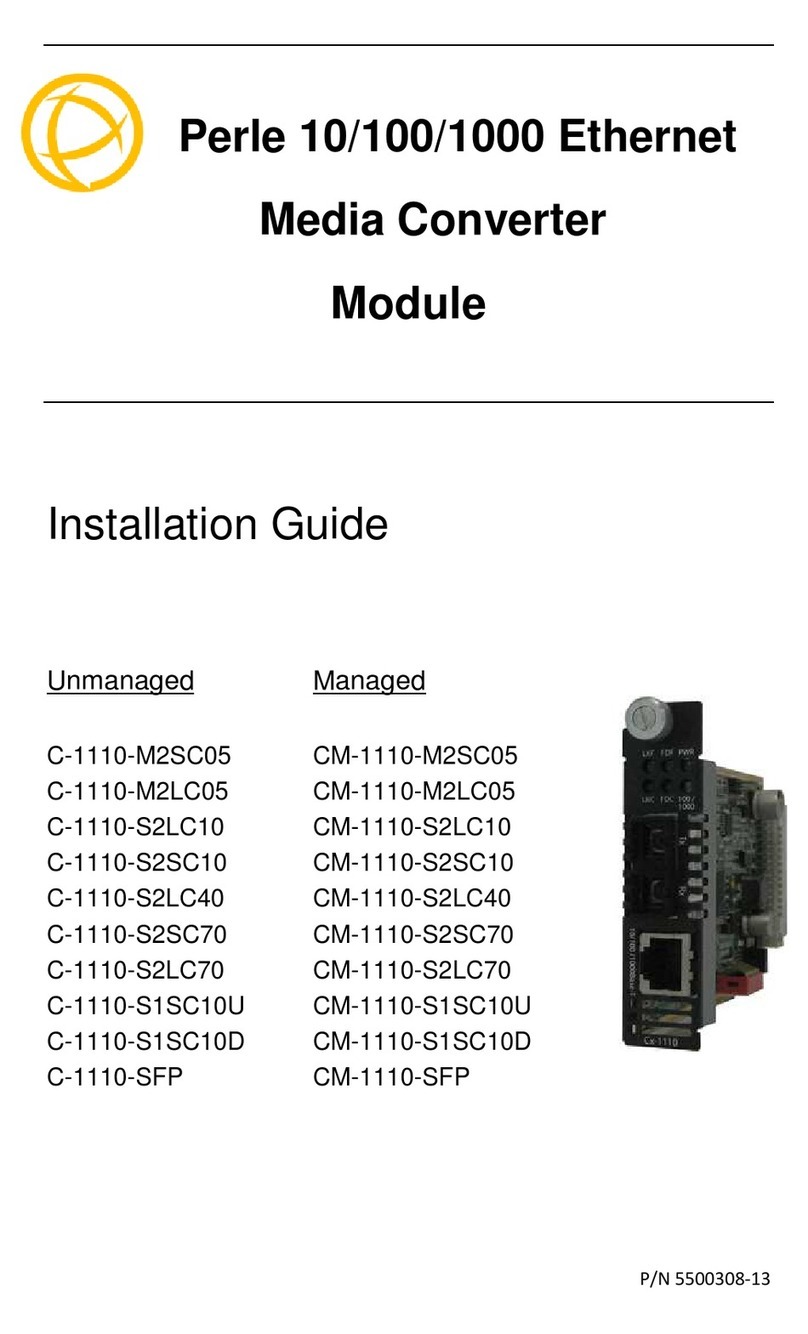 Perle C-1110-M2SC05 User manual Perle C-1110-M2SC05 User manual