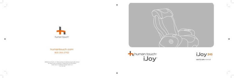 Human Touch iJOY-245 Use & care manual
