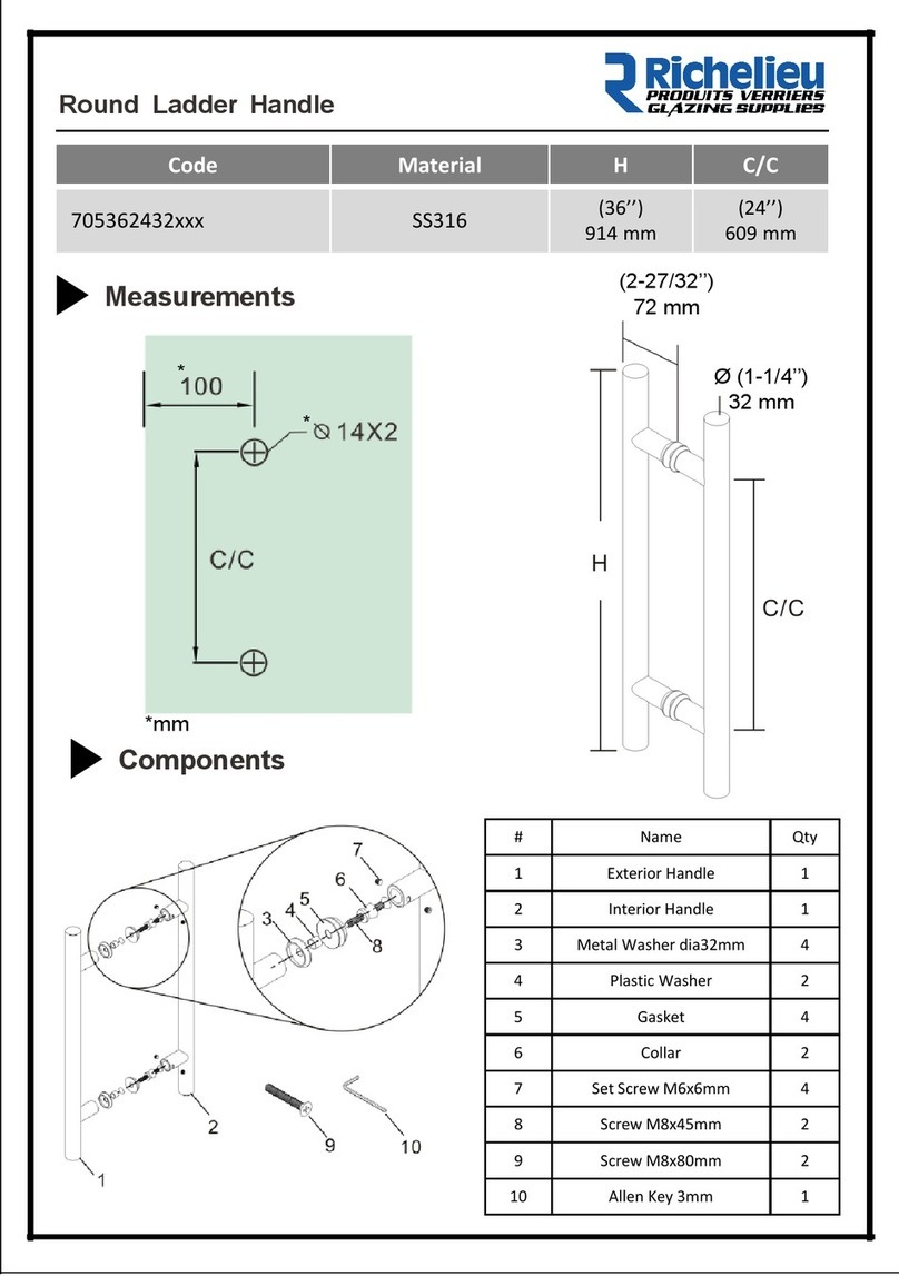Richelieu 705362432 Series User manual Richelieu 705362432 Series User manual