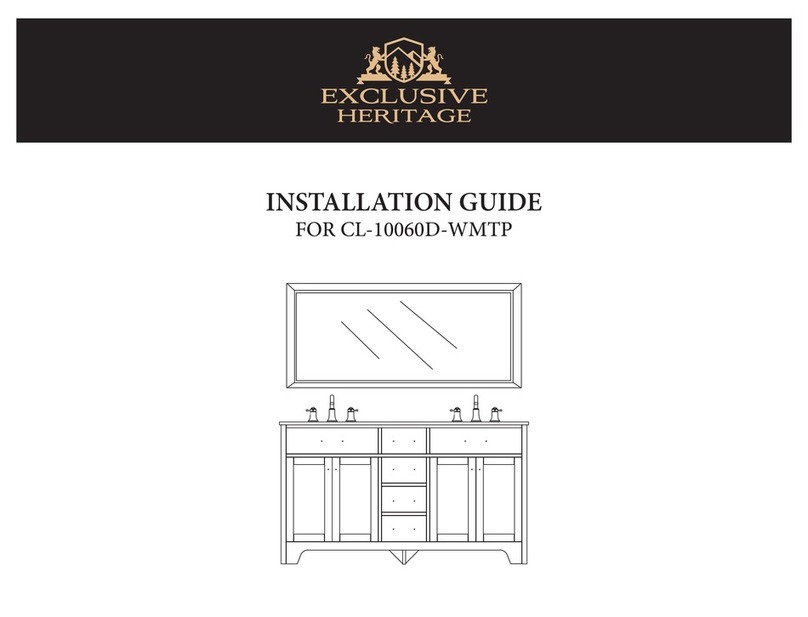 Exclusive Heritage CL-10060D-WMTP installation guide Exclusive Heritage CL-10060D-WMTP installation guide
