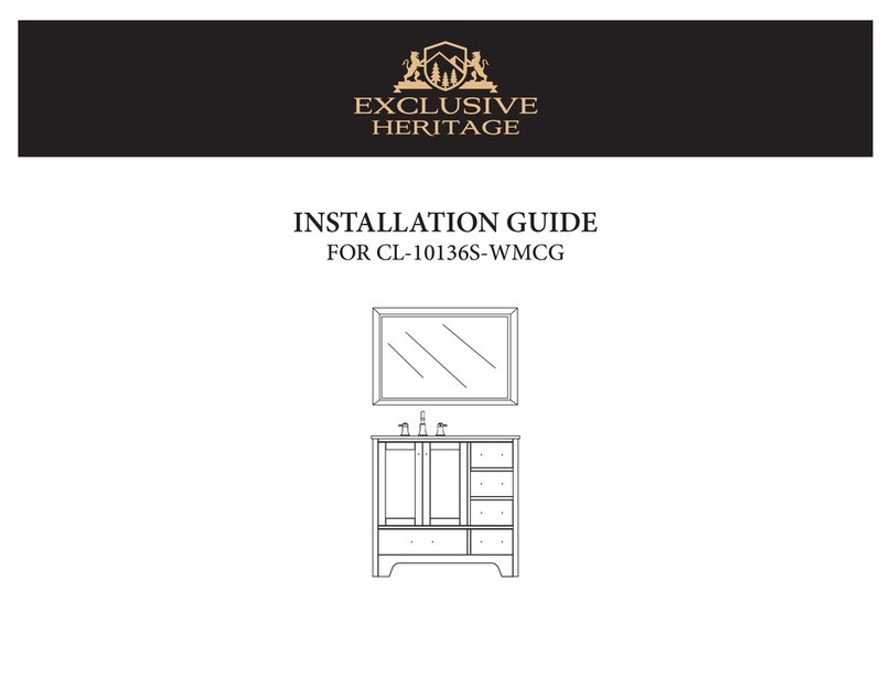 Exclusive Heritage CL-10136S-WMCG User manual Exclusive Heritage CL-10136S-WMCG User manual