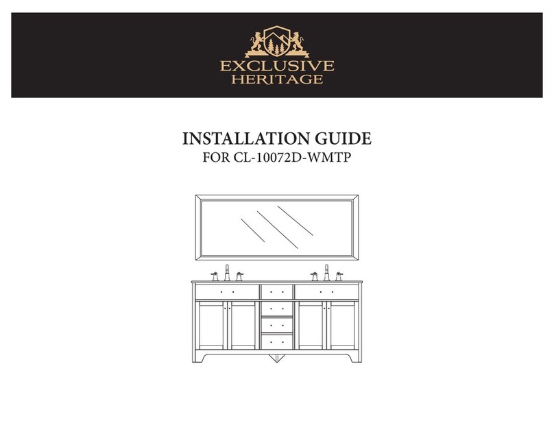 Exclusive Heritage CL-10072D-WMTP installation guide Exclusive Heritage CL-10072D-WMTP installation guide
