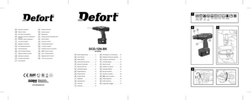 Defort DCD-12N-BK User manual