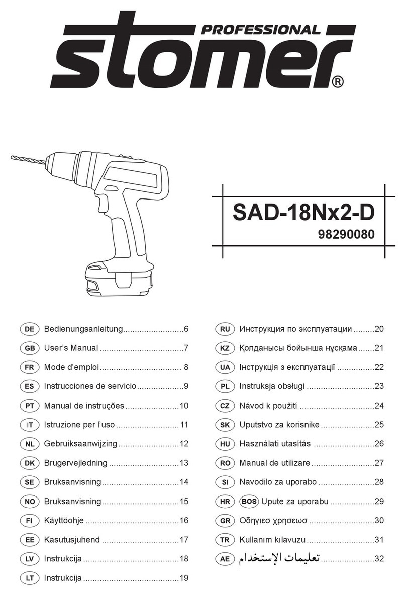 Stomer Professional SAD-18Nx2-D user manual