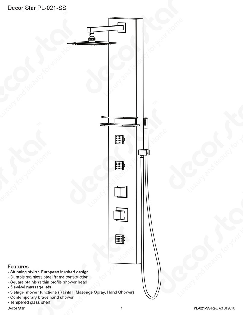 Decor Star PL-021-SS quick start guide