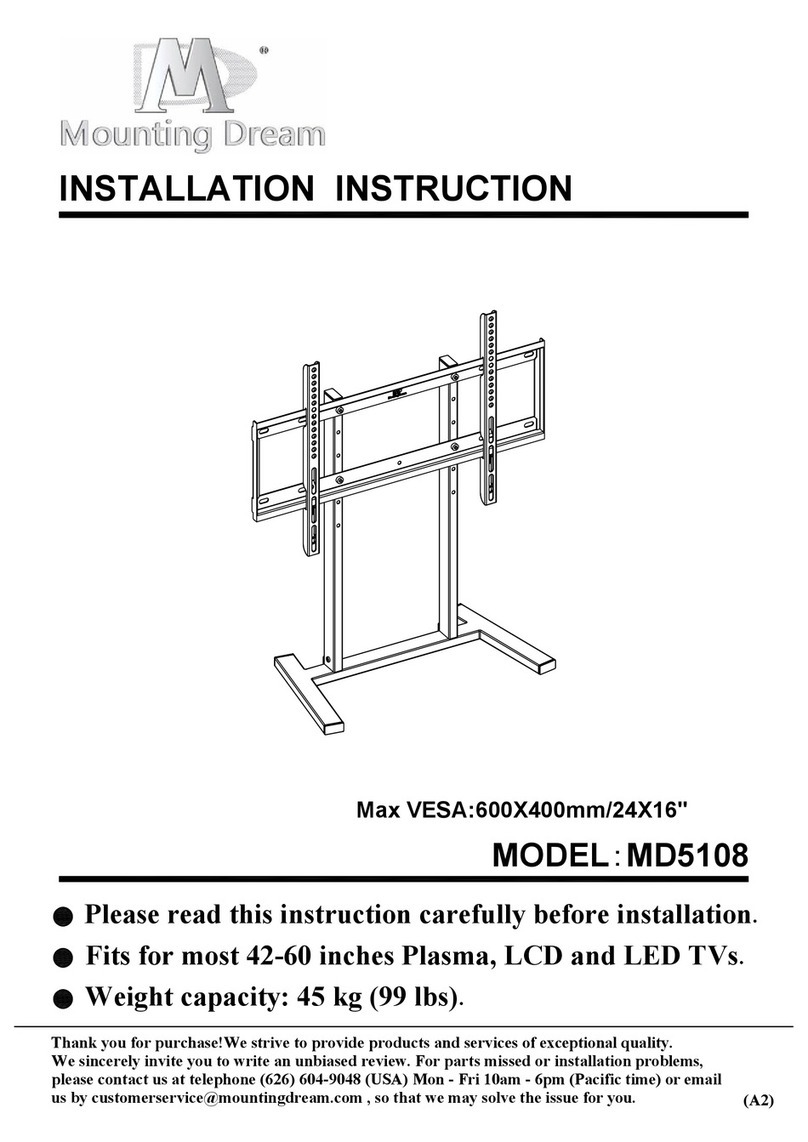 Mounting Dream MD5108 Installation instruction