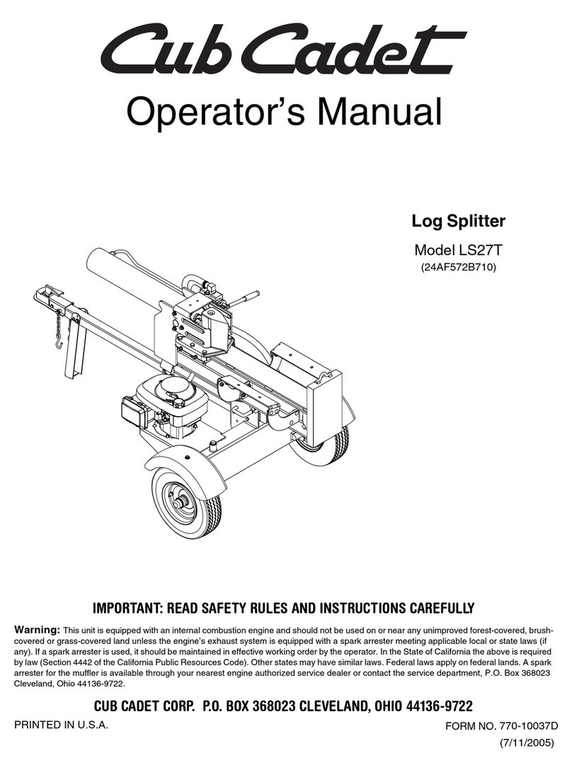 Cub Cadet LS27T User manual