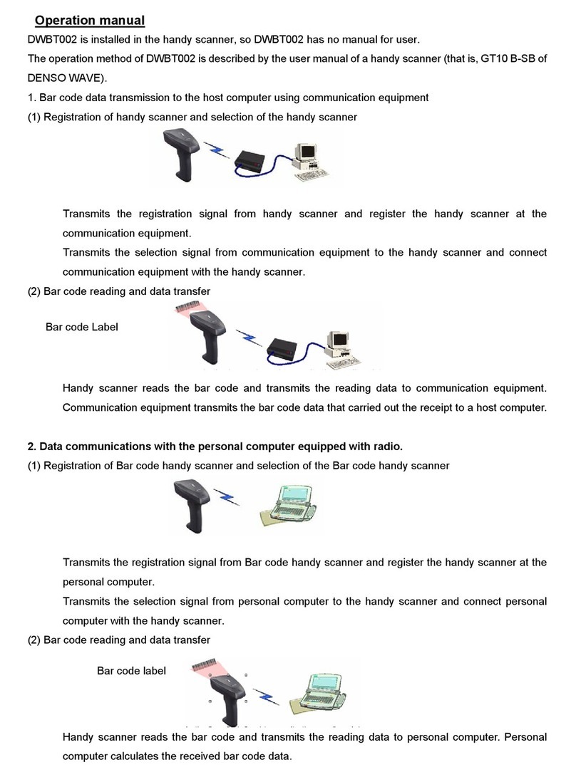 Denso DWBT002 Operation manual