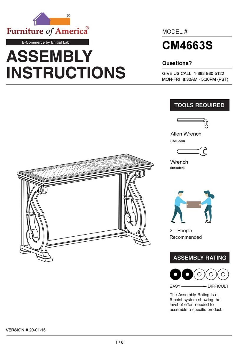 Furniture of America CM4663S Assembly instructions