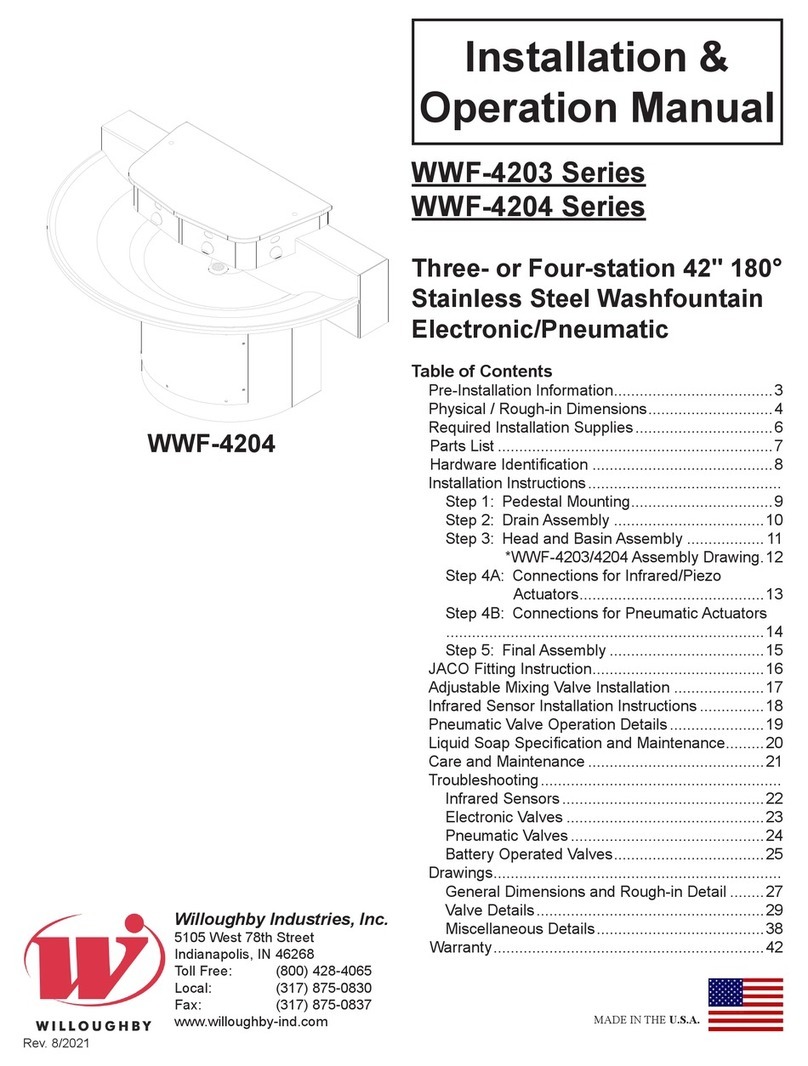 Willoughby Industries, Inc. WWF-4203 Series Installation & operation manual