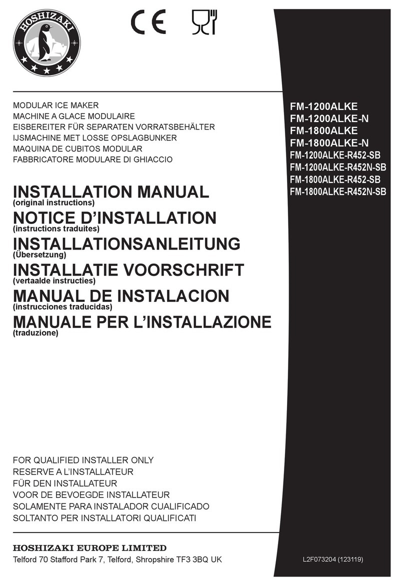 Hoshizaki FM-1200ALKE-R452-SB installation manual