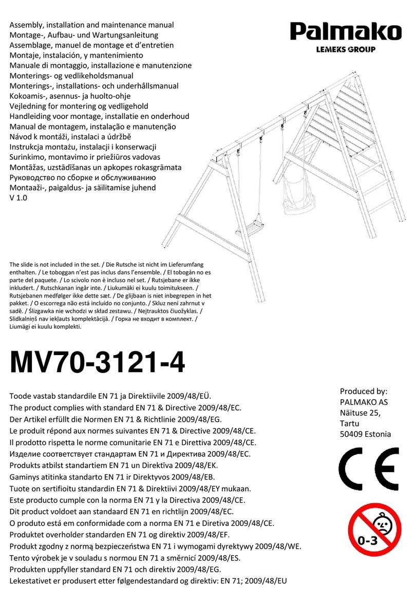 Lemeks Palmako MV70-3121-4 Assembly, installation and maintenance manual Lemeks Palmako MV70-3121-4 Assembly, installation and maintenance manual