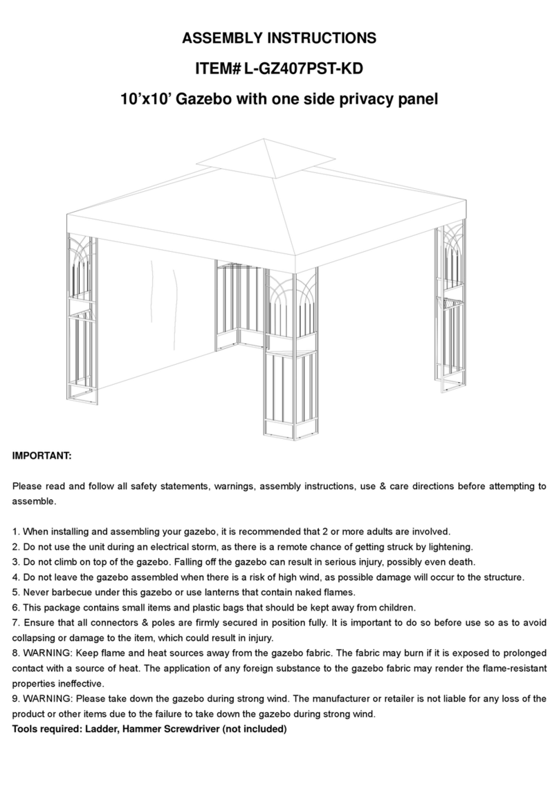 Sunjoy L-GZ407PST-KD User manual