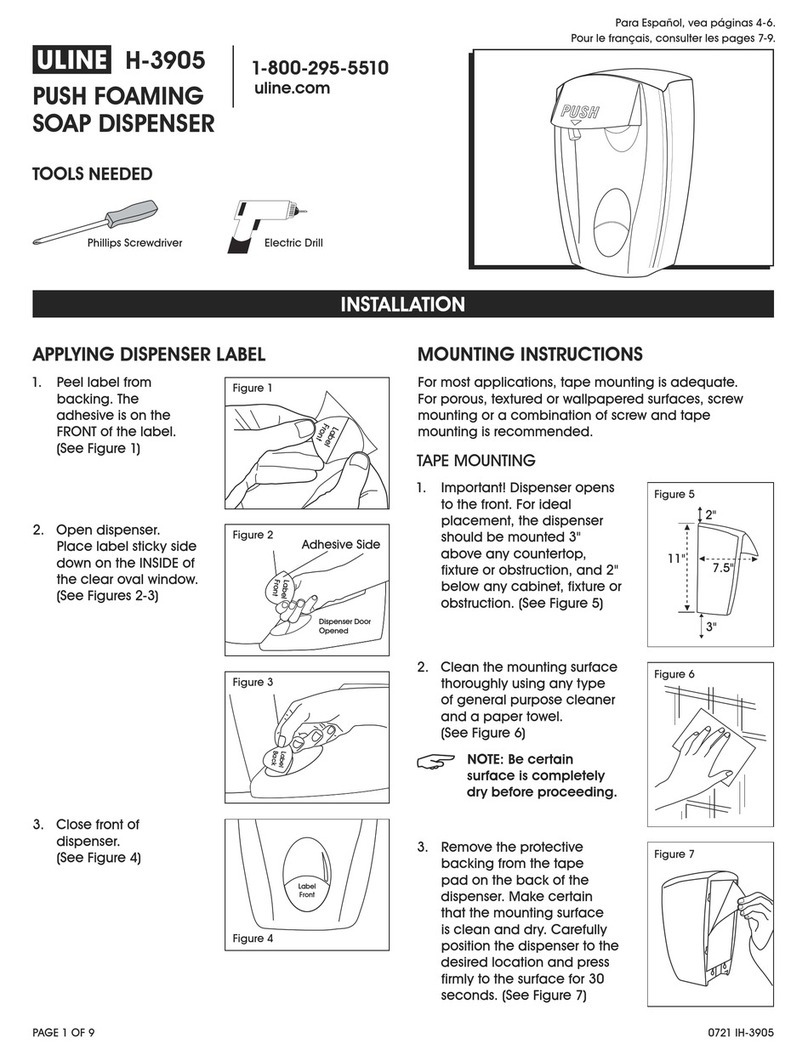 U-Line H-3905 User manual