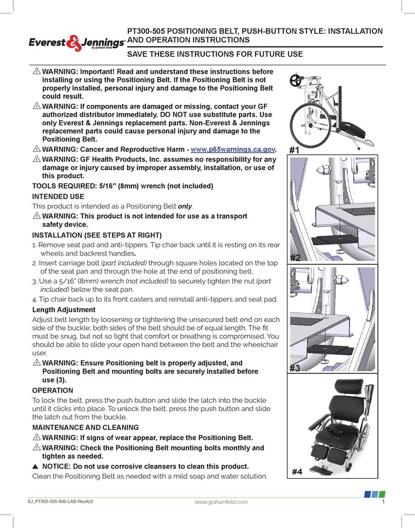 Graham Field Everest Jennings PT300-505 Owner's manual
