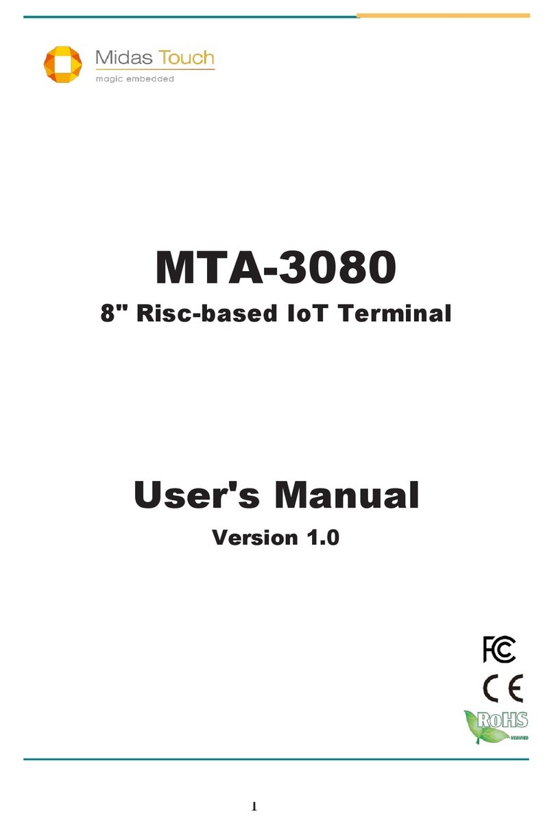 Midas Touch MTA-3080 User manual