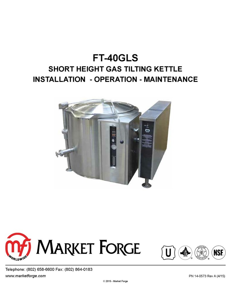 Market Forge Industries FT-40GLS Installation operation & maintenance