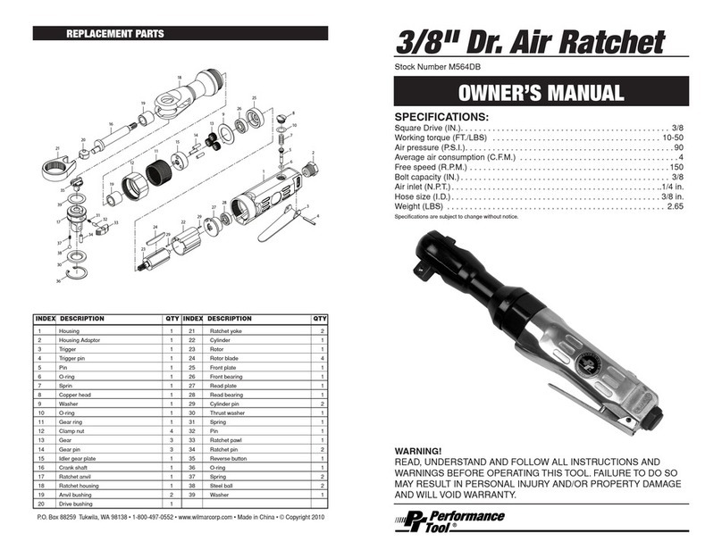 Performance Tool M564DB User manual