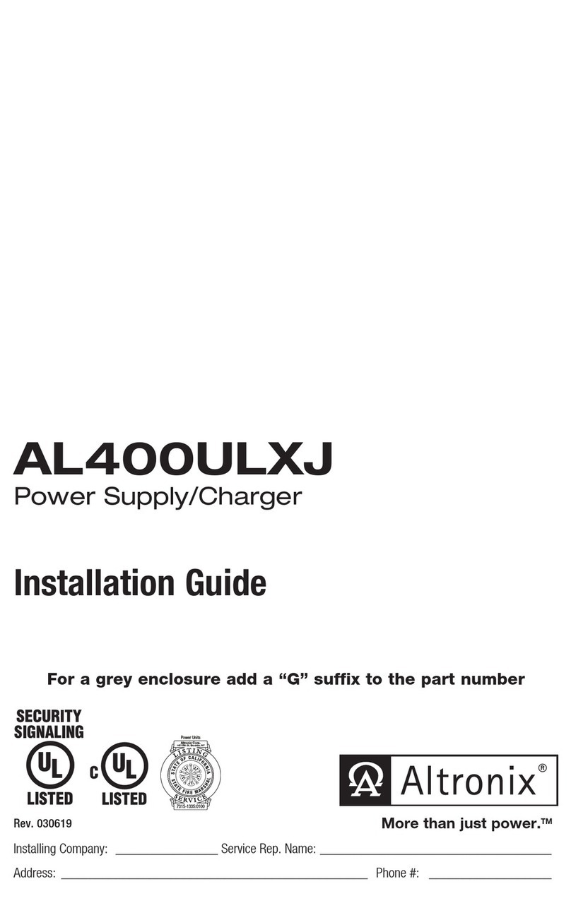 Altronix AL400ULXJG User manual