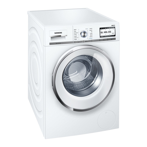 Siemens WM14Y748DN Instruction manual and installation instructions
