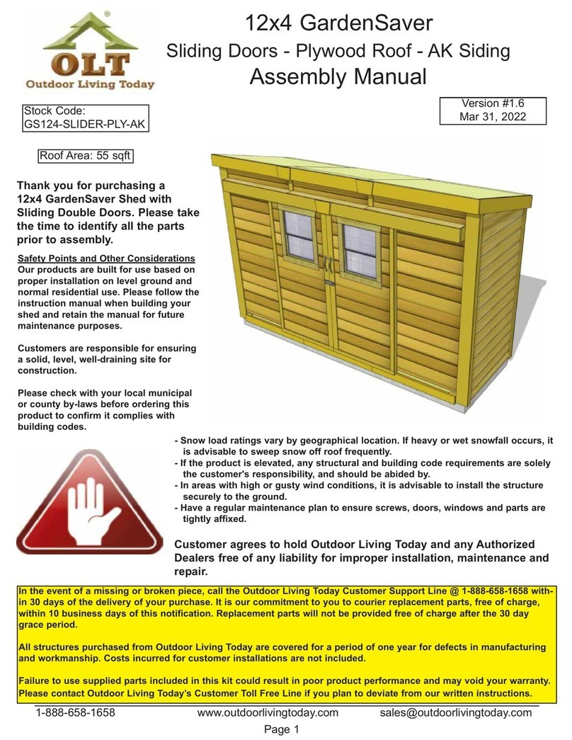 OLT GardenSaver GS124-SLIDER-PLY-AK User manual