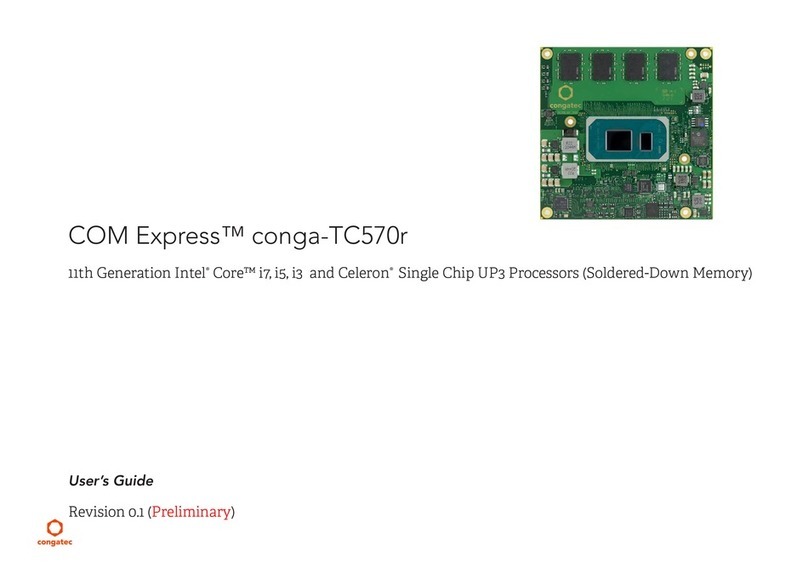 Congatec COM Express conga-TC570r User manual