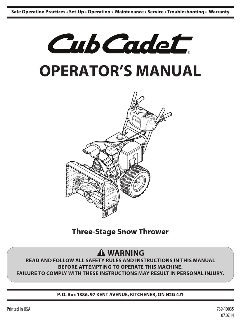 Cub Cadet 31AH55TA596 User manual Cub Cadet 31AH55TA596 User manual