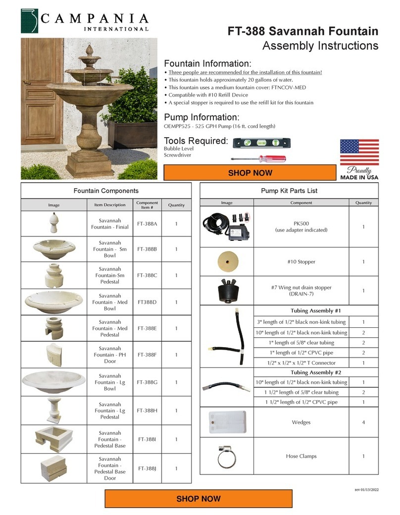 Campania International Savannah FT-388 Assembly instructions